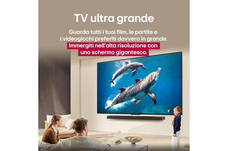 Vista del TV dall'alto